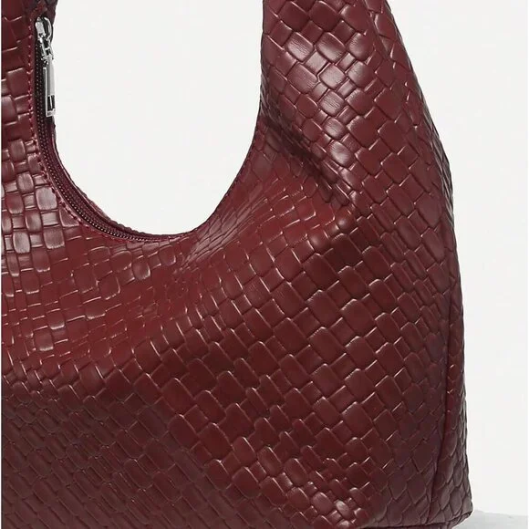 Women's Leather Tote Shoulder Handbag Top Handle Hobo Bag Elegant Stylish - Picture 4 of 7